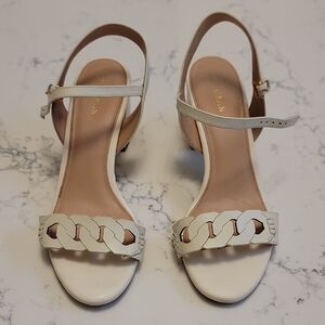 Cole Haan White Leather Heels